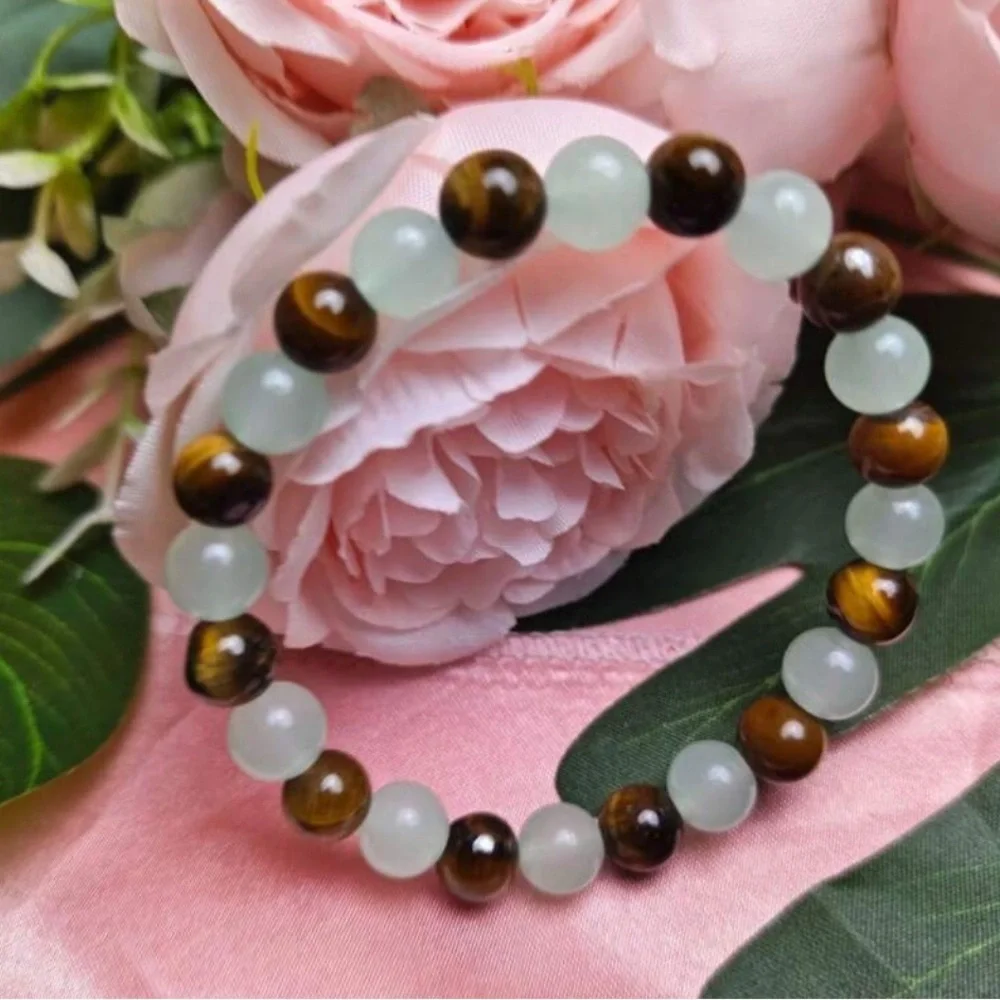 Money Magnet Green Agate & Yellow Tiger eye bracelet ✨​